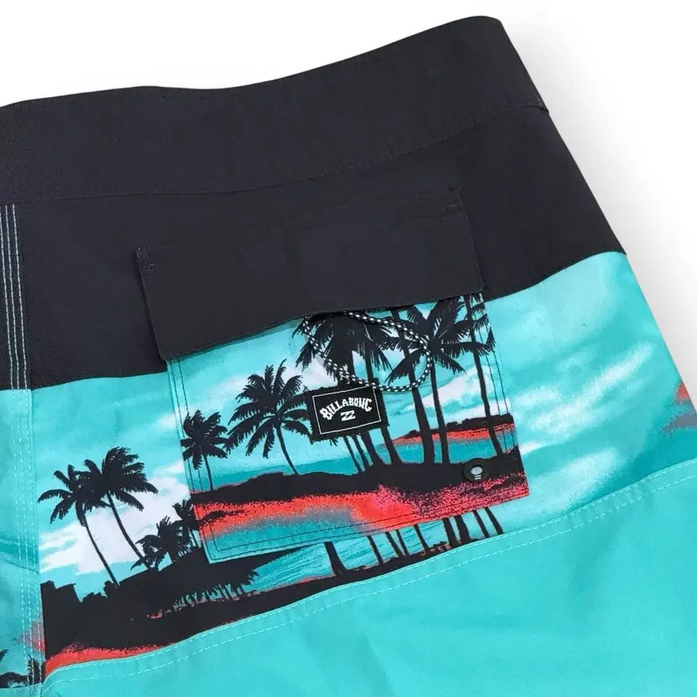 Billabong Tribong Pro Board Shorts Men's 34 Surf Swim M1201BTB Beach Retro